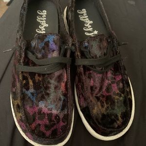 Gypsy jazz leopard shoes size 8.5.  Worn once.
